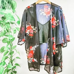 Kimono Red Roses